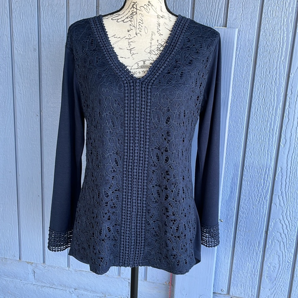 SHANNON FORD New York Navy Blue Top Size Medium